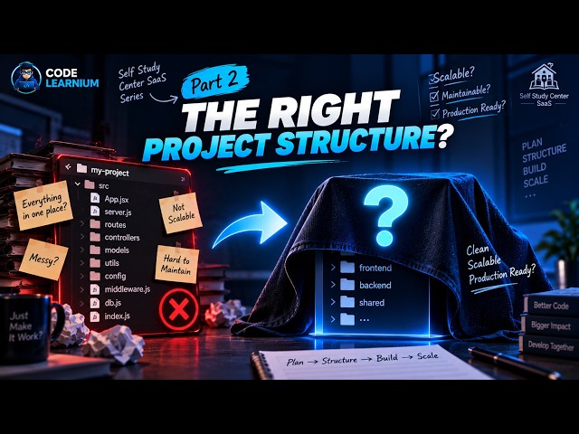 Multi-Tenant SaaS Project Structure with MERN | Frontend & Backend Architecture | #2