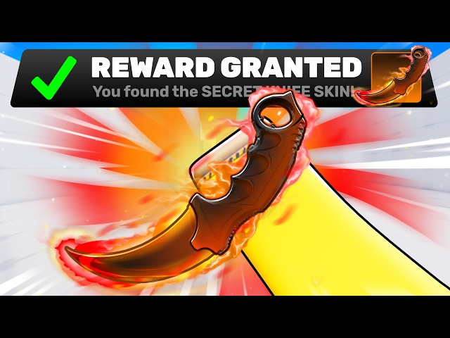 I Unlocked the FLAME BLADE KNIFE SKIN in Roblox Rivals!