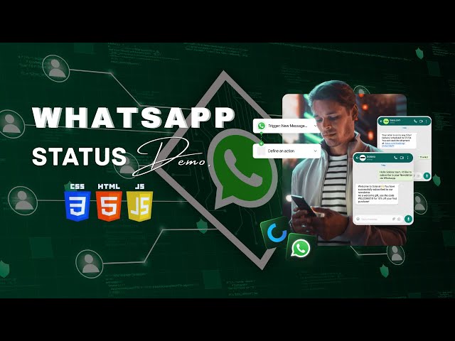 I Created a WhatsApp Status Demo using HTML & CSS in Just 29 Minutes