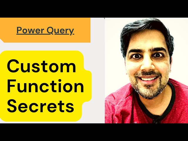 How to create functions in power query M language - (Power Query Training) 12