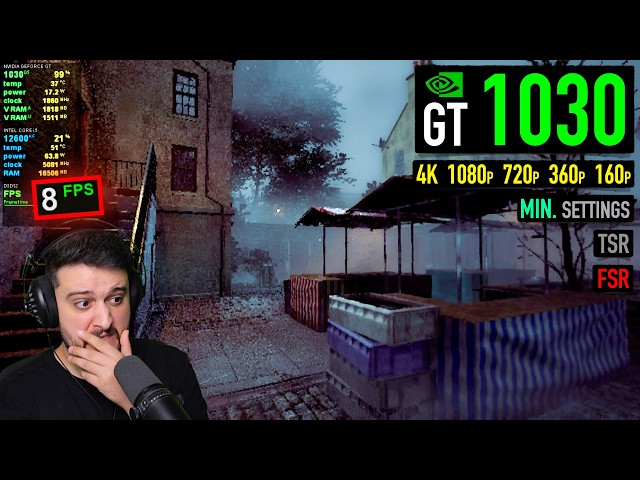 GT 1030 - Silent Hill: Townfall - I got it to 30 FPS!! But at what cost?