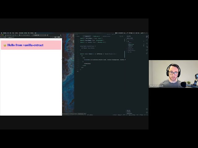 Zero Runtime CSS-in-TypeScript w/ vanilla-extract