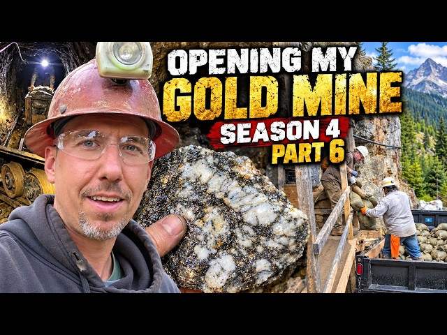The Gold and Tellurides We Blasted Into Are Unreal!! Opening My Gold Mine Season 4, Part 6