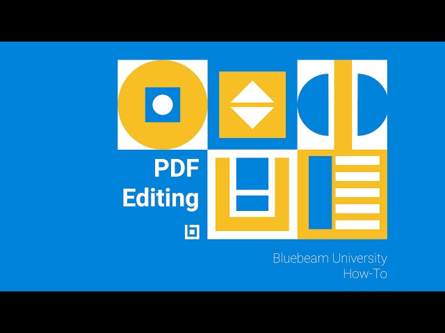 Bluebeam Revu: How to Edit PDFs