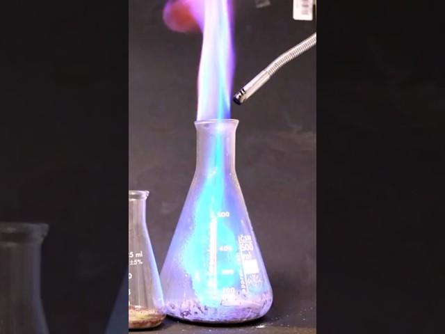 🔥🔵THE ELEVATOR FLAME 🔥🔵 #chemistry #experiments #physicschemistry #science #chemistry #combustion