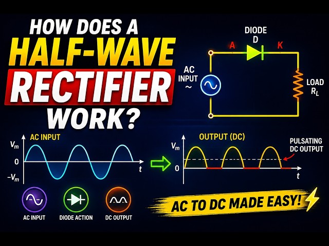 How Does a Half-Wave Rectifier Work? | AC to DC Conversion Explained Simply