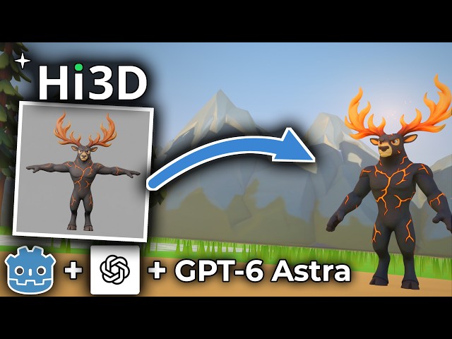 Hi3D Agent Is INSANE at Building 3D Godot Games With GPT-6 Astra