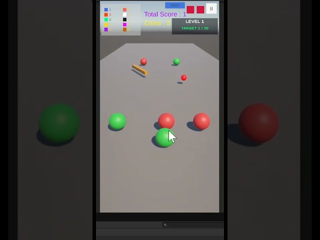 My Unity Game Finally Has a Main Menu! 🤩 #shorts