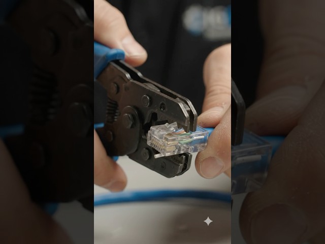 How to Terminate Cat6A Ethernet Cable | T568B RJ45 Crimping Guide