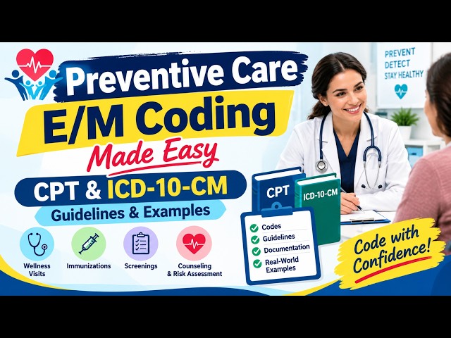 Preventive Care EM Coding Made Easy: CPT & ICD-10-CM Guidelines & Examples Medical Coding Training