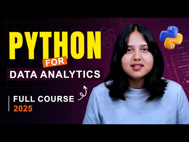 Python For Data Analytics Full Course (2025) | Python Course For Beginners | Intellipaat