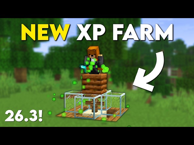 Minecraft: EASY NEW XP FARM! (26.3 Tutorial)