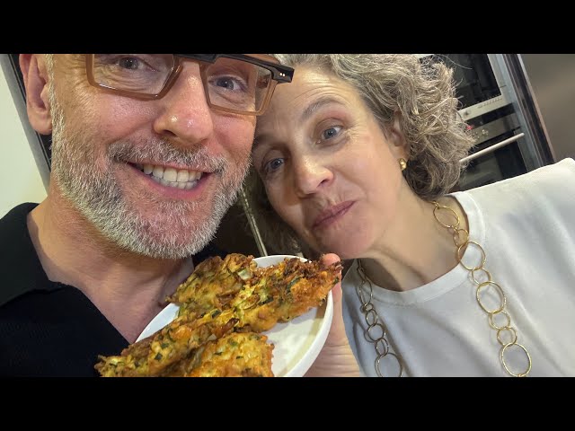 Easy Zucchini Fritters with Feta & Mint | Spanish Tapas Recipe