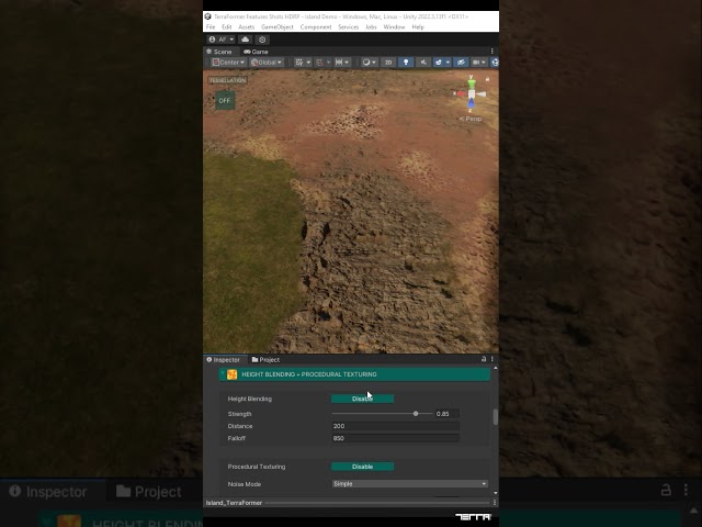 From Flat to Fantastic: Elevating Your Terrain Game, Heightmap Blending #shorts
