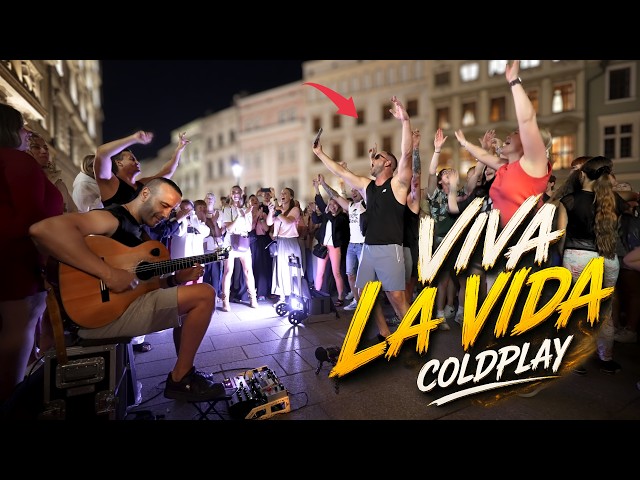 VIVA LA VIDA Turned the Square Into a Real Party! ❤️ | Coldplay