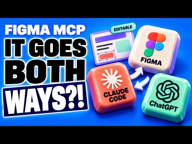 Figma MCP Tutorial: Claude Code, ChatGPT Codex, Cursor - Code to Design and Back