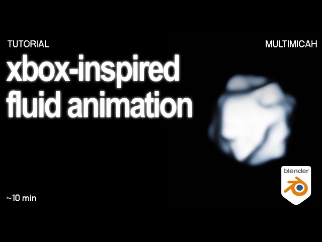 Stylized Xbox-Inspired Fluid Animation – Blender Tutorial