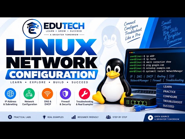 Linux for Beginners: Network Configuration Part-1 08 