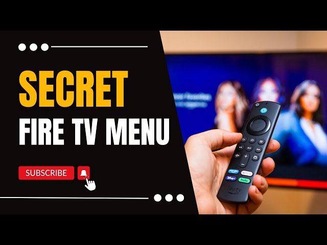 SECRET FIRE TV MENU - ACCESS TO DEVELOPER TOOLS TO IMPROVE PERFORMANCE
