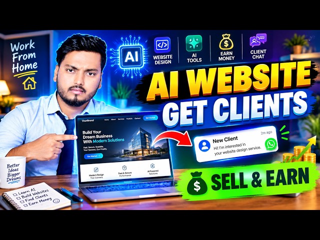 AI Se Website Banao & Clients Lao 💰 | AI Website Design Se Paise Kaise Kamaye 2026