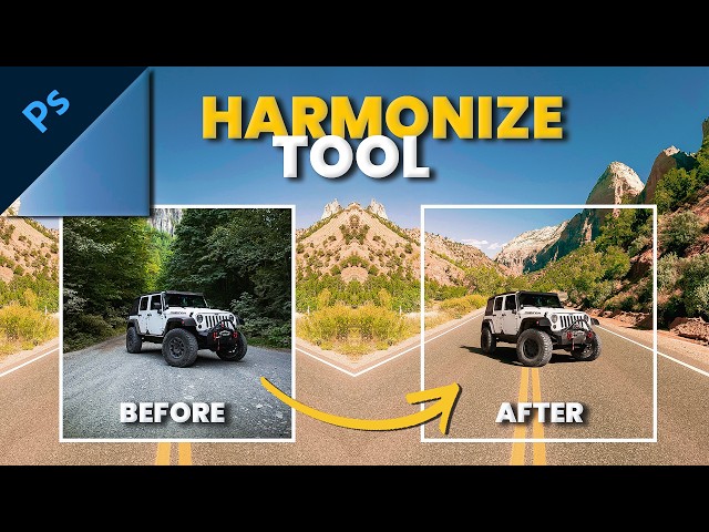 Stop Blending Manually! Do THIS in Photoshop (Harmonize Tool Tutorial)