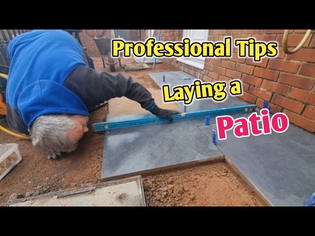 How to lay a patio professional tips