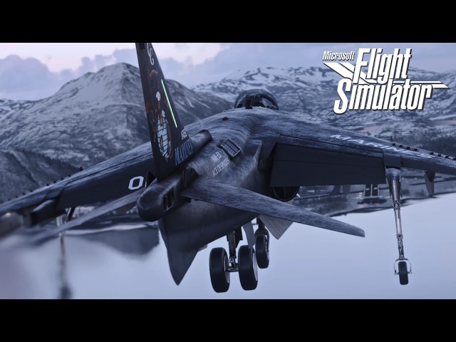 Microsoft Flight Simulator | McDonnell Douglas AV-8B Harrier II | Unalaska (PADU) ✈ Kodiak (PADQ)
