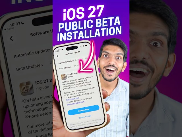 iOS 27 Public Beta released - How to Install