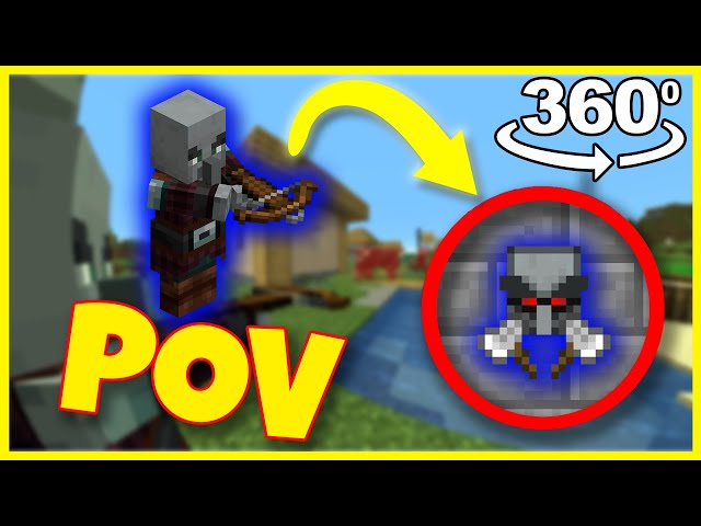 POV: You are Pillager raiding a Village | Minecraft 360° VR