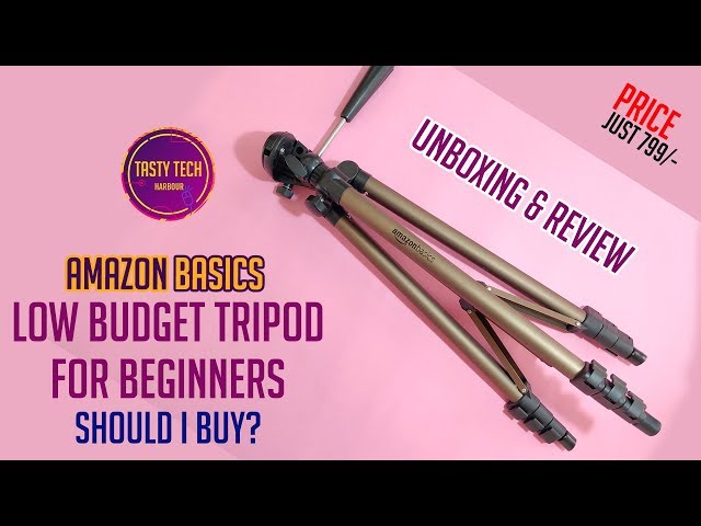 Best Budget Tripod | Unboxing and Review of Amazon Basics 50 inch Tripod