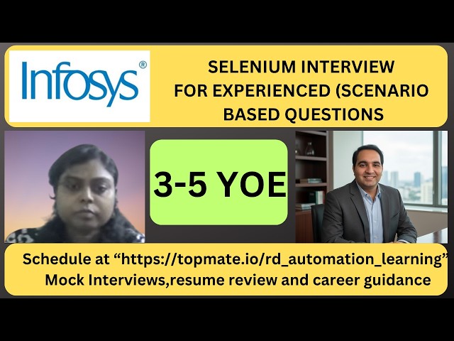 Automation Testing Interview Experience | Real-Time QA & SDET Interview Preparation 2026