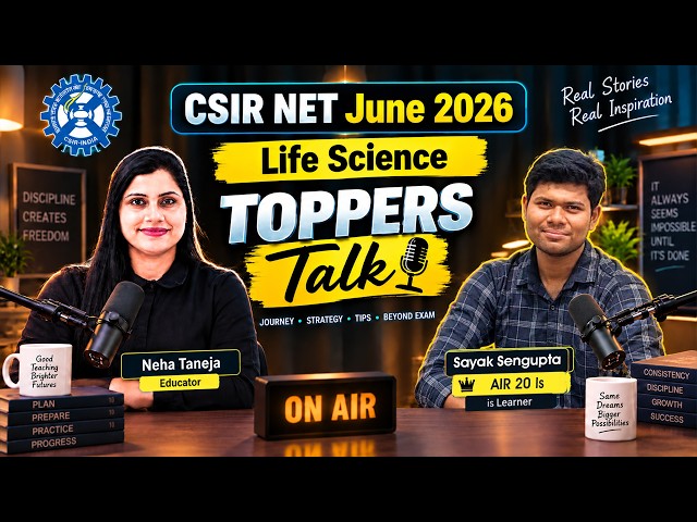 CSIR NET Life Science June 2026 Rankers Interview | CSIR NET June 2026 Results