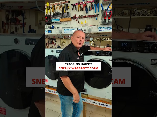 Exposing Haier Washer's Sneaky Warranty Scam! #appliancerepair #righttorepair