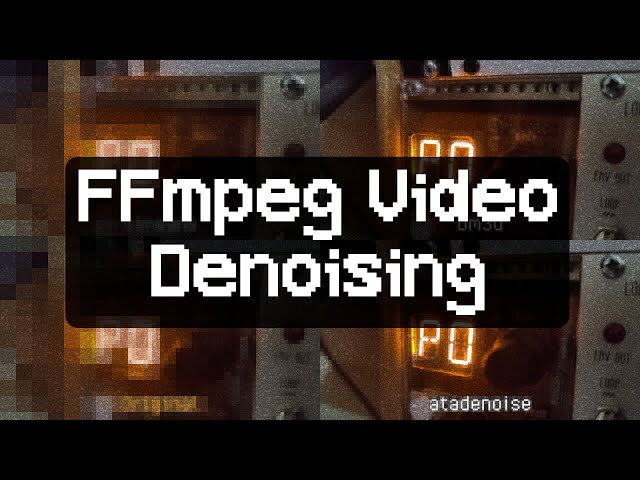 Fix Noisy Grainy Footage with FFmpeg [Denoise Filters Deep Dive]