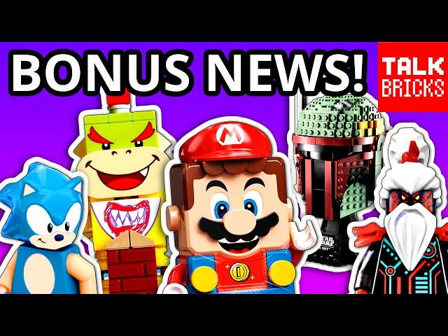 BONUS LEGO NEWS! SUPER MARIO SETS!! Boba Fett & Stormtrooper Busts! Sonic Mania! Ninjago! & MORE!