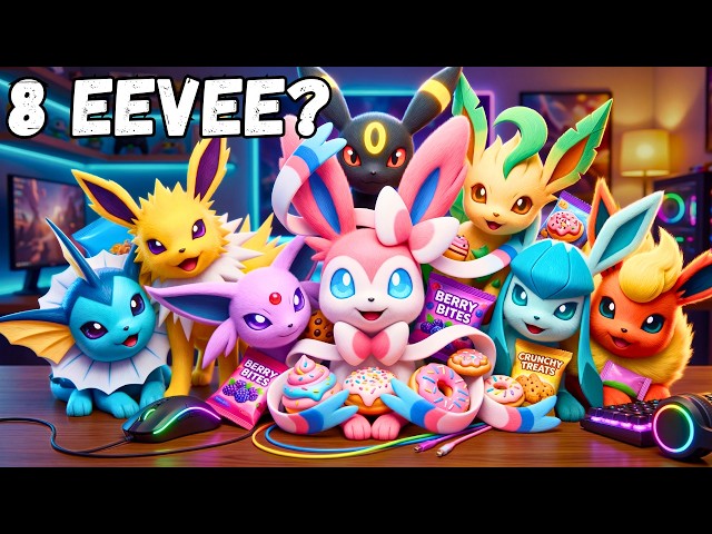 I Simulated All (8) Eeveelutions Pokémon in Real Life | ...but Garchomp waited them