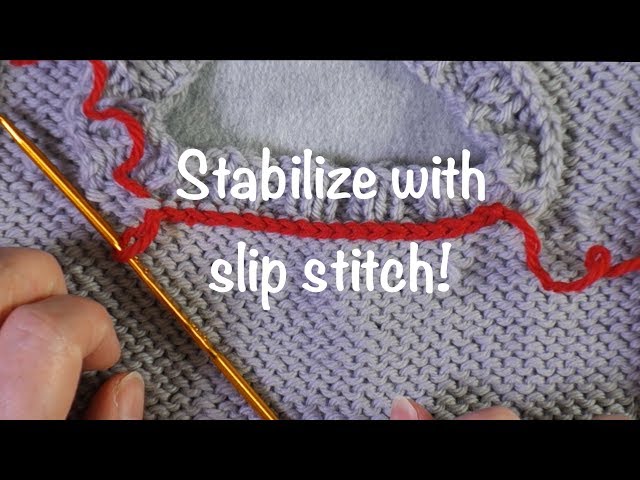 Fix sweater shoulders/neck that are too stretchy // Technique Tuesday