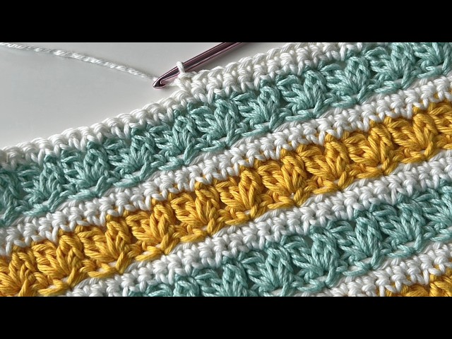 ✨ Sunny Meadow Crochet Baby Blanket | Easy Textured Crochet Pattern