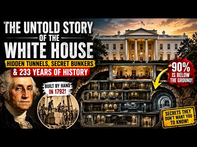 The Untold Story of the White House🫣 | Hidden Tunnels, Secret Bunkers & 233 Years of History|