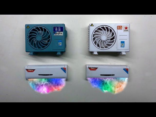 Miniature solar power air conditioner unboxing and review