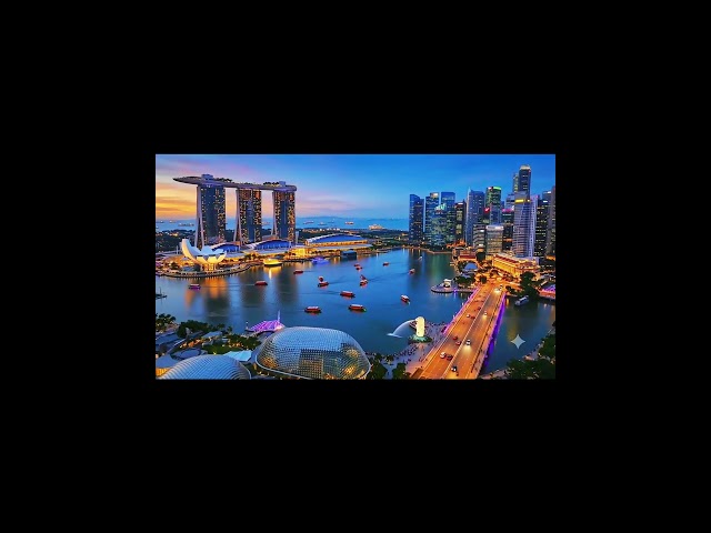Singapore 3D Realistic View 2026 | Marina Bay Sands Dari Udara
