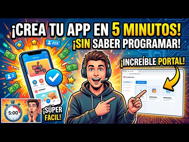 Crea tu propia APP en 5 MINUTOS (Sin saber PROGRAMAR) 🚀 (Recomendado)