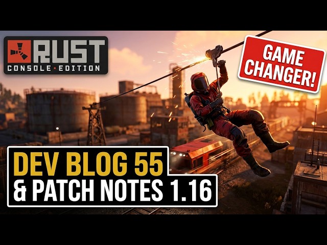 New Storage DLC, Trains, Ziplines and MORE! Dev Blog 55 - Patch Note 1.16 | Rust Console