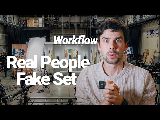 Background Replacement Workflow - Real People, Fake Set