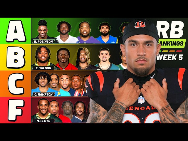 Ranking Every Week 5 Running Back as a Sit or Start