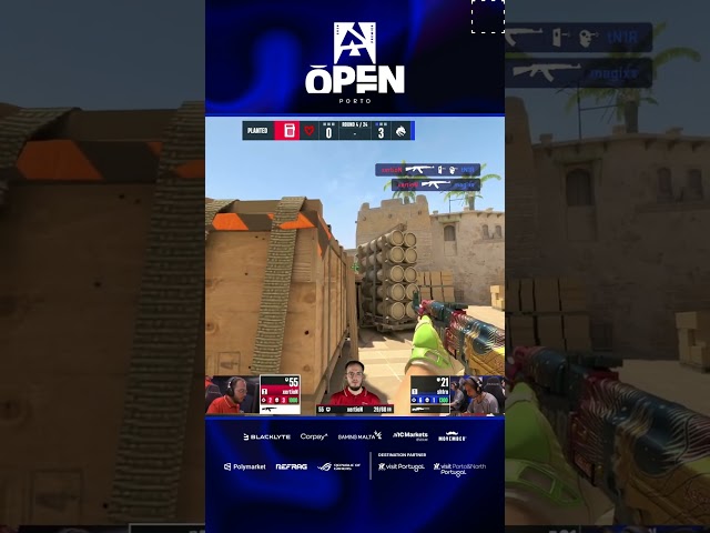 This 1v3 from xertioN was absolutely insane #blast #Open #cs #cs2 #csgo #clutch