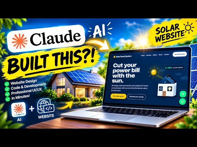 I Asked Claude AI to Build a Solar Panel Website — The Result Shocked Me.