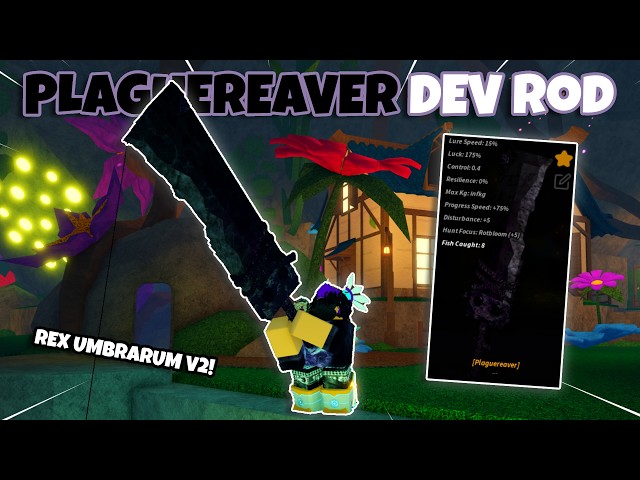 The PLAGUE REAVER DEV Rod Is Way too OP... | Roblox Fisch