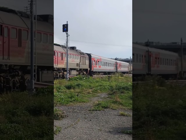 Sakhalin West coast railway train