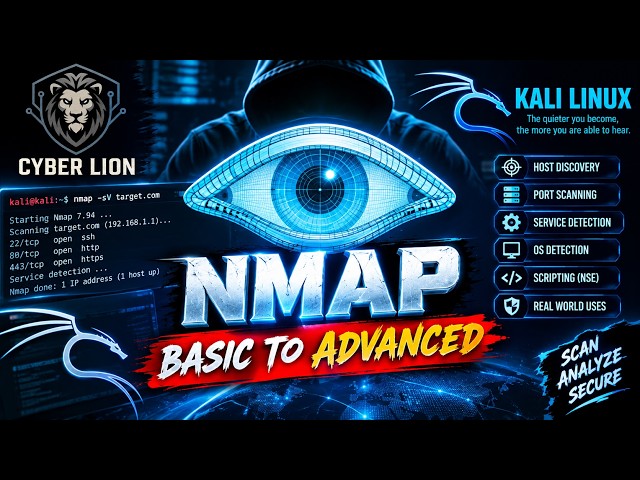 💻 Nmap Tutorial Basic to Advanced | Complete Nmap Commands Explained | Kali Linux 🐉